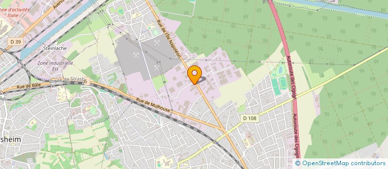 localisation de l'entreprise A.E.E.R. CENTRE ALSACE à RIXHEIM