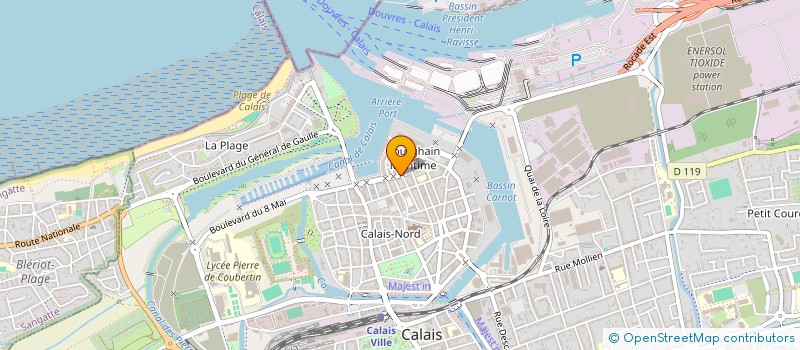 localisation de l'entreprise A.E.E.R. NORD PAS DE CALAIS  CALAIS