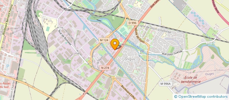 localisation de l'entreprise A.E.E.R. SUD à LONGVIC