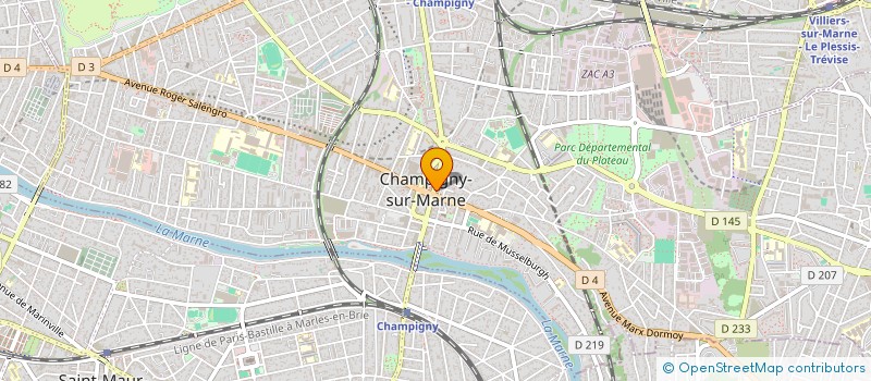 localisation de l'entreprise A E E SERVICES à CHAMPIGNY-SUR-MARNE