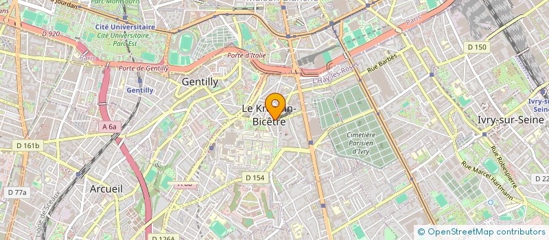 localisation de l'entreprise A.E.F. AUDIT EURO FIDUCIAIRE  LE KREMLIN-BICETRE