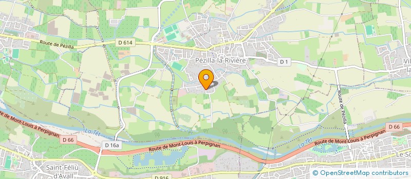 localisation de l'entreprise A.E.F. EXPERTISES  PEZILLA-LA-RIVIERE