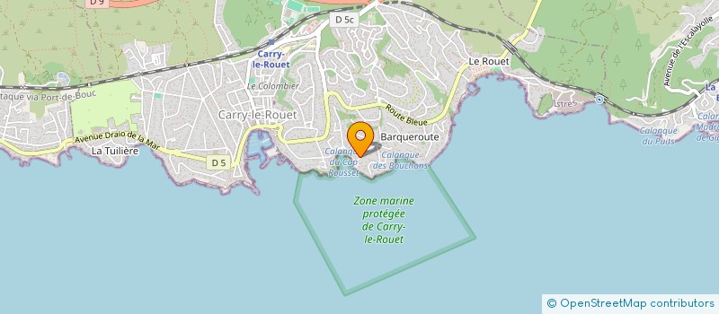 localisation de l'entreprise A.E. FERAUD  CARRY-LE-ROUET