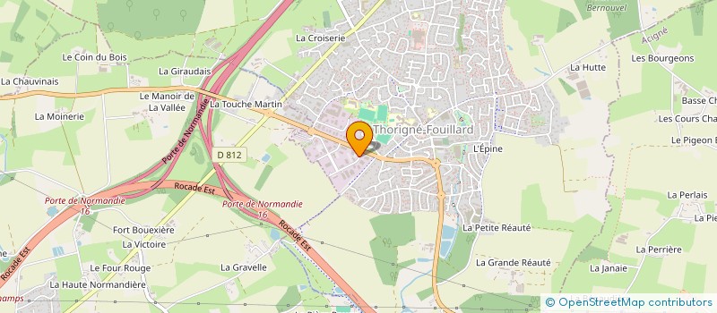 localisation de l'entreprise A E G  THORIGNE-FOUILLARD