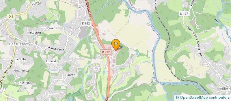 localisation de l'entreprise A.E.G.I.S.  ANGLET