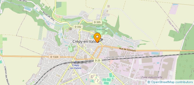 localisation de l'entreprise A.E.G.S. CONSULTING  CREPY-EN-VALOIS