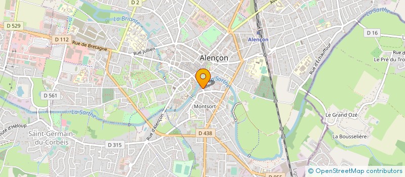 localisation de l'entreprise A. E. H. à ALENCON