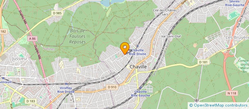 localisation de l'entreprise A.E. HOLDING à CHAVILLE
