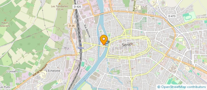 localisation de l'entreprise A.E.I, AMICALE DES ECOLIERS DE L'ILE  SENS