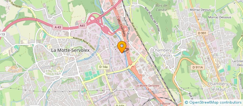 localisation de l'entreprise A.E.I ETANCHEITE à LA MOTTE-SERVOLEX