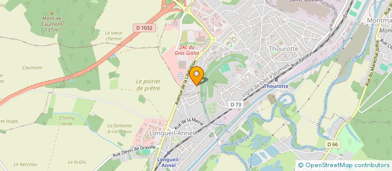 localisation de l'entreprise A.E.I INVESTISSEMENT  THOUROTTE