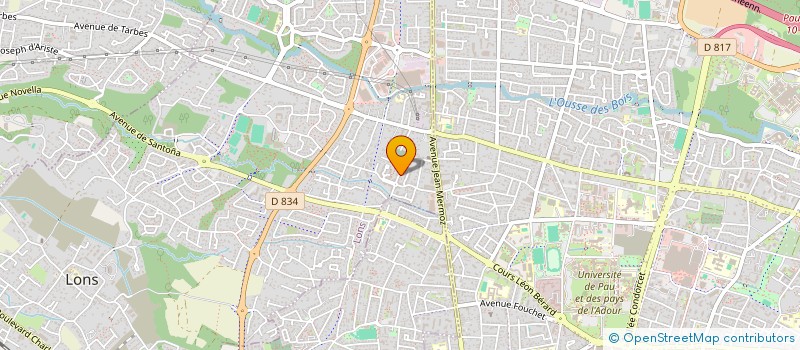 localisation de l'entreprise A E IMMOBILIER  LONS