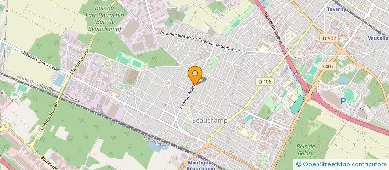 localisation de l'entreprise A E J  BEAUCHAMP