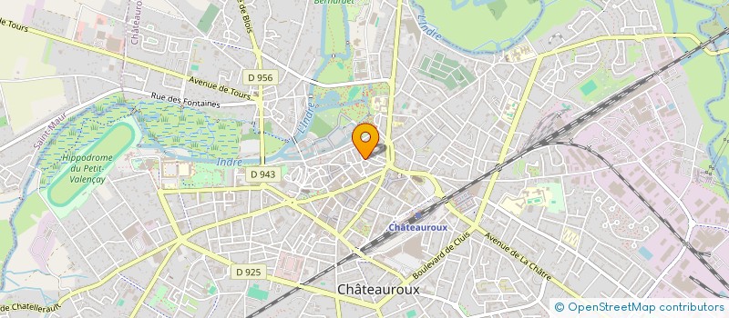 localisation de l'entreprise A.E.K.  CHATEAUROUX