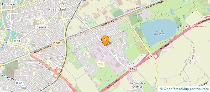 localisation de l'entreprise A.E.K  SAINGHIN-EN-MELANTOIS