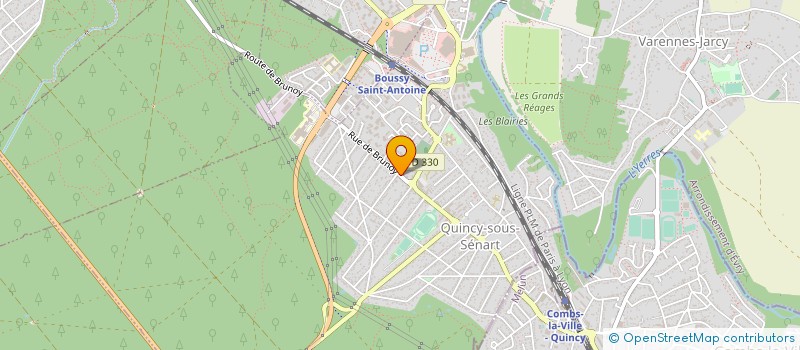 localisation de l'entreprise A E KERAMIC à QUINCY-SOUS-SENART