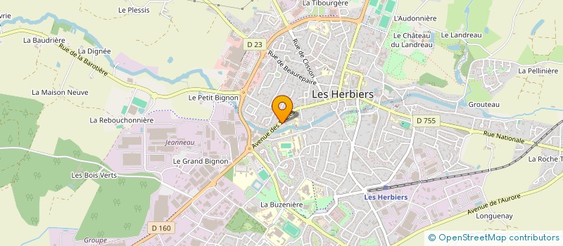 localisation de l'entreprise A.E.L. à LES HERBIERS