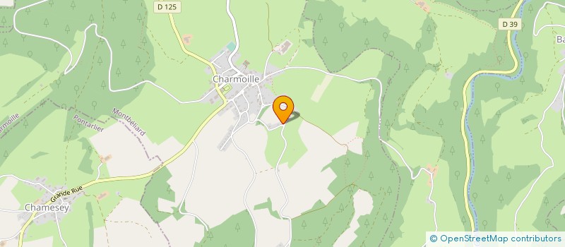 localisation de l'entreprise A.E.L  CHARMOILLE