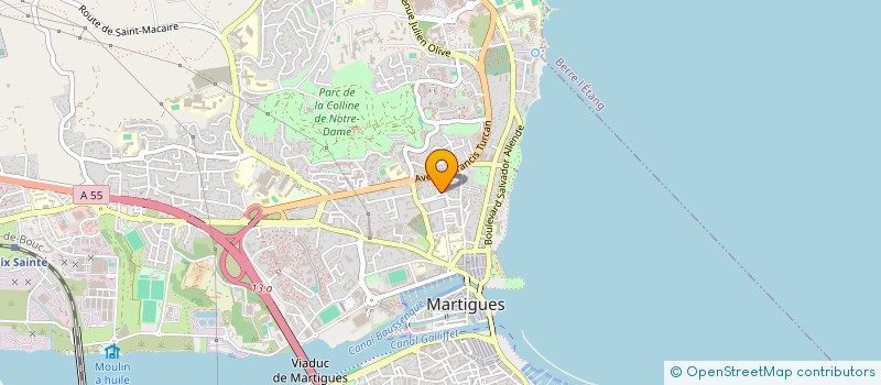 localisation de l'entreprise A.E LA PIZZA MARTEGALE  MARTIGUES