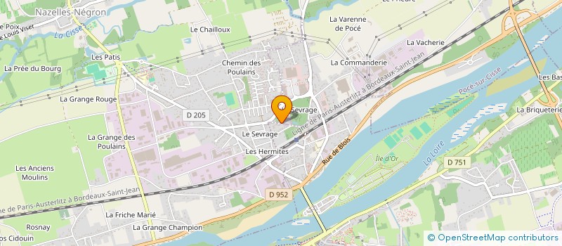 localisation de l'entreprise A.E.M. AMBOISE ELECTRO-MENAGER  POCE-SUR-CISSE