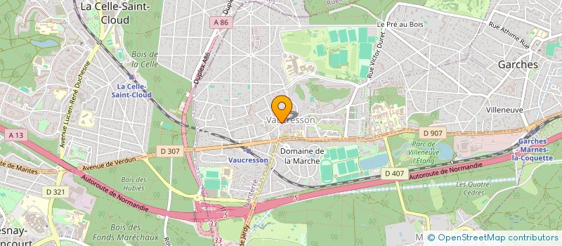 localisation de l'entreprise A.E.M. AUTO à VAUCRESSON