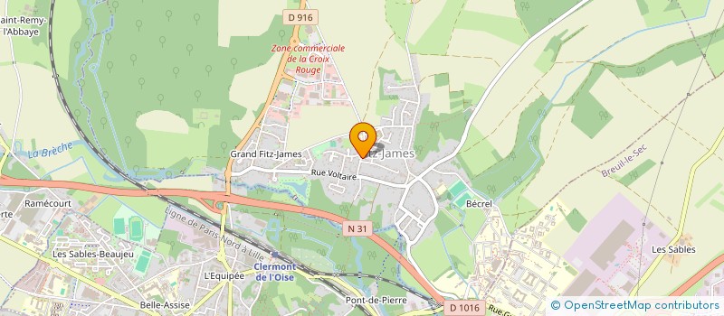 localisation de l'entreprise A.E.M.I. - ASSISTANCE, ENTRETIEN, MAINTENANCE INDUSTRIELLE  ERQUERY