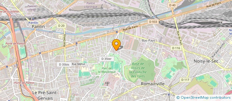 localisation de l'entreprise A.E.M. RENOV à ROMAINVILLE