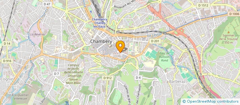 localisation de l'entreprise A.E.M. VOYAGES à CHAMBERY