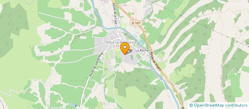 localisation de l'entreprise A.E.P.C.  ALBA-LA-ROMAINE