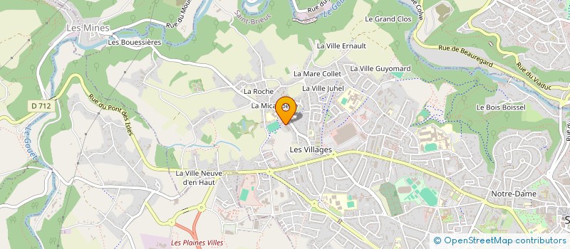 localisation de l'entreprise A E P DES VILLAGES à SAINT-BRIEUC