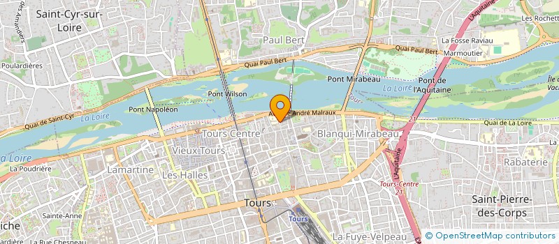 localisation de l'entreprise A E P GROUPE ANATOLE FRANCE à TOURS