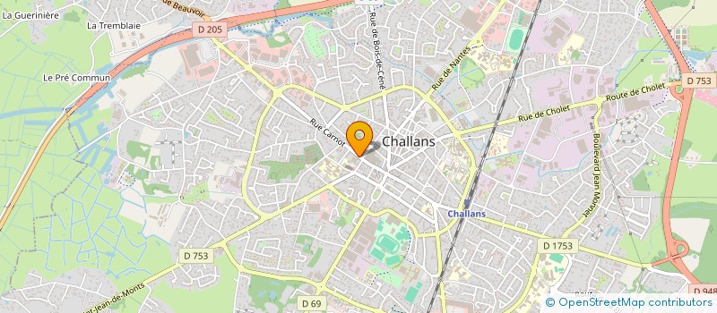 localisation de l'entreprise A.E.P. LE MARAIS à CHALLANS