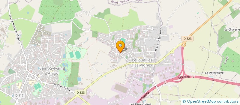 localisation de l'entreprise A.E.P.S.  VERRIERES-EN-ANJOU