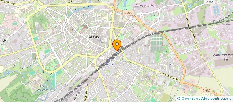 localisation de l'entreprise A E R à ARRAS