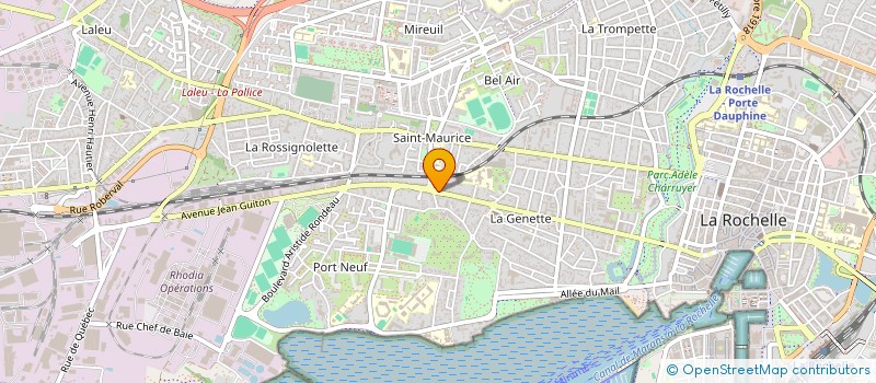 localisation de l'entreprise A.E.R.MAITRISE D'OEUVRE à LA ROCHELLE