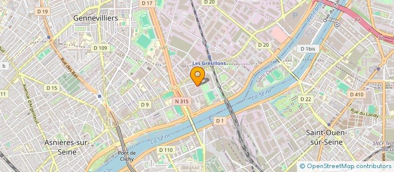 localisation de l'entreprise A.E.S  ASNIERES-SUR-SEINE