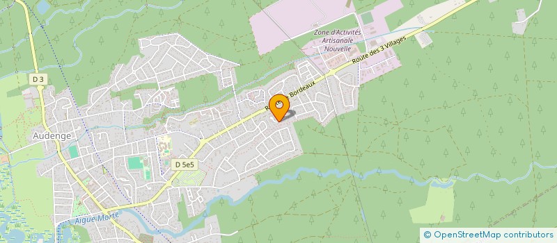 localisation de l'entreprise A E S  AUDENGE