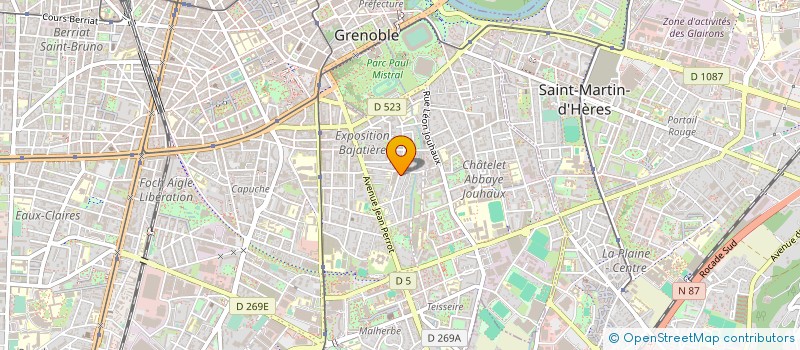 localisation de l'entreprise A.E.S à EYBENS