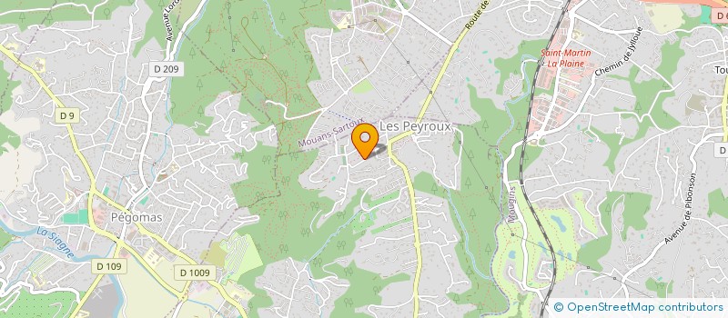 localisation de l'entreprise A.E.S AVENIR ENERGIE SERVICES à LA ROQUETTE-SUR-SIAGNE