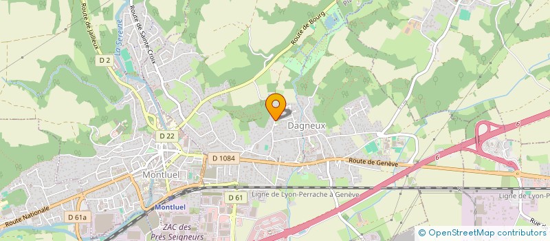 localisation de l'entreprise A&E SERVICES  DAGNEUX