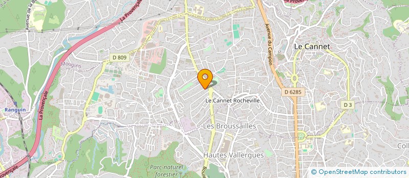 localisation de l'entreprise A.E TERRE ET SOLEIL à LE CANNET
