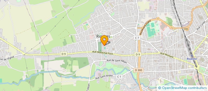 localisation de l'entreprise A.E TRANSPORTS à RIORGES