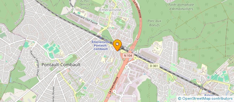 localisation de l'entreprise A E V A  PONTAULT-COMBAULT
