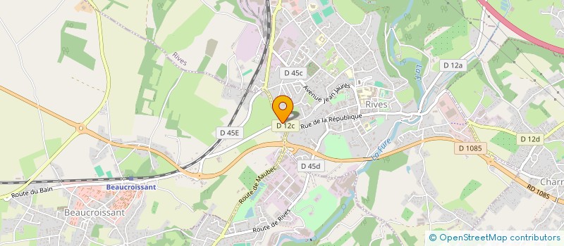 localisation de l'entreprise A-EDML  RIVES