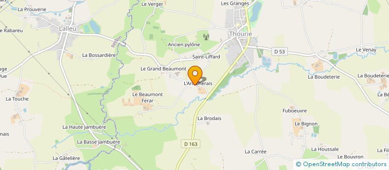 localisation de l'entreprise A ENERGIES OUEST  THOURIE