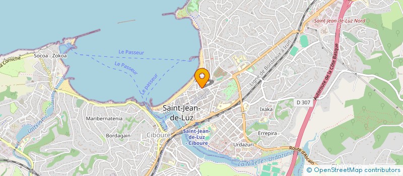 localisation de l'entreprise A ET B IMMOBILIER  SAINT-JEAN-DE-LUZ