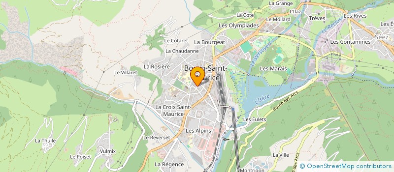 localisation de l'entreprise A ET B RENOVATION à BOURG-SAINT-MAURICE