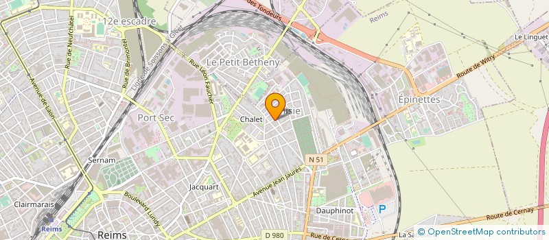 localisation de l'entreprise A ET B SARL  REIMS