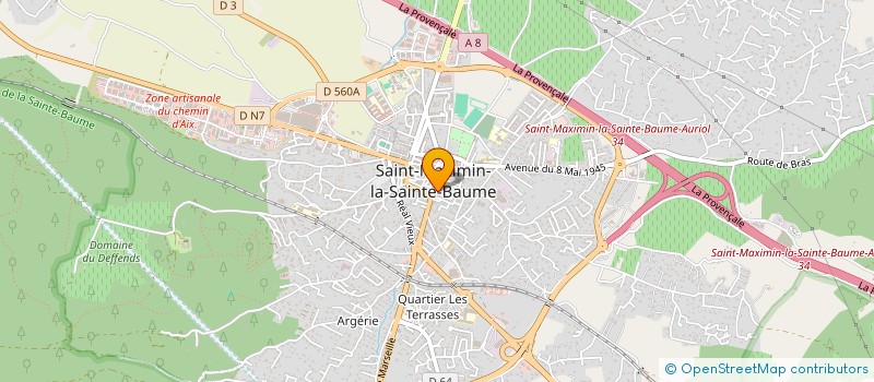 localisation de l'entreprise A ET C BRODERIE à SAINT-MAXIMIN-LA-SAINTE-BAUME
