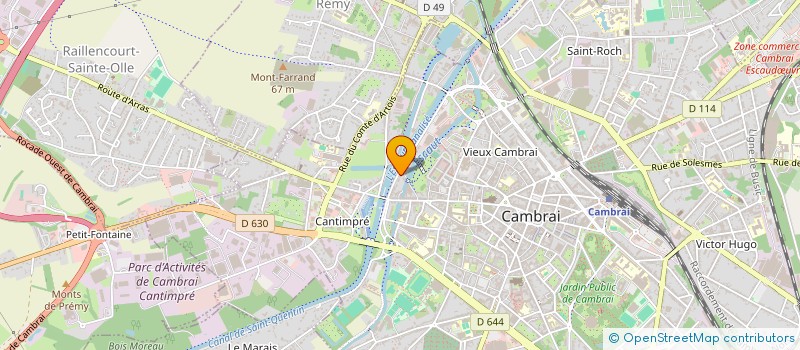 localisation de l'entreprise A ET C IMMO à CAMBRAI